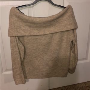 Off the shoulder sweater
